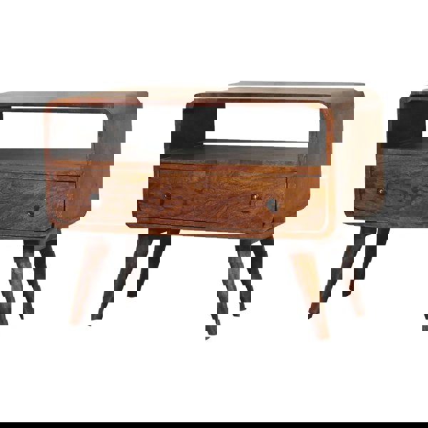 Artisan Furniture Solid Wood Mini Chestnut Curved Media Unit