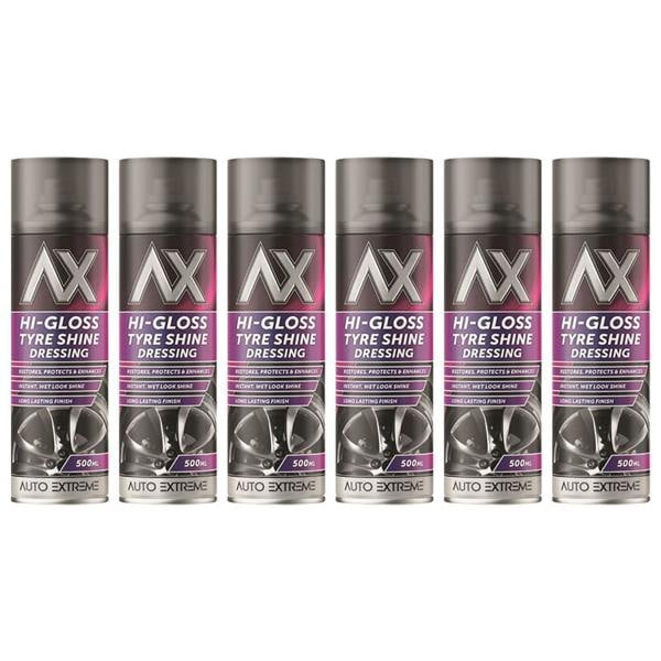 Auto Extreme 6X - Hi-Gloss Tyre Shine Spray 500ml