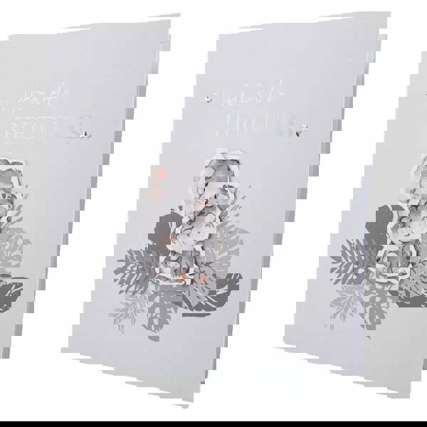 Elephant Themed Cute Baby Growth Records Book with 32 Pages to Personalise Image 1