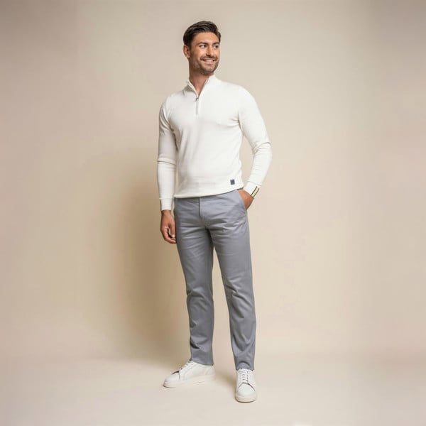 Dakota Ice Blue Chino Front