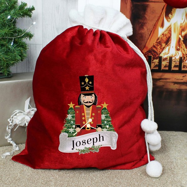 Personalised Memento Company Personalised Nutcracker Red Sack