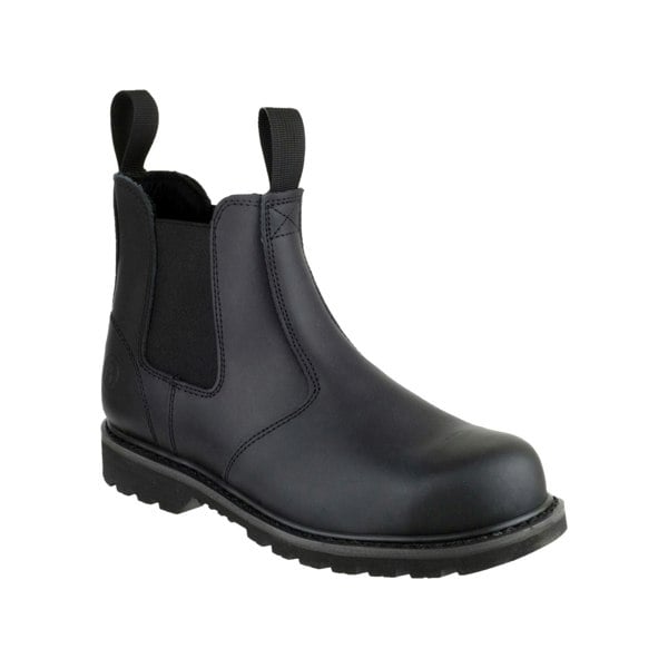 Amblers Safety FS5 Goodyear Welted Pull on Dealer Men's Safety Boots in Black
