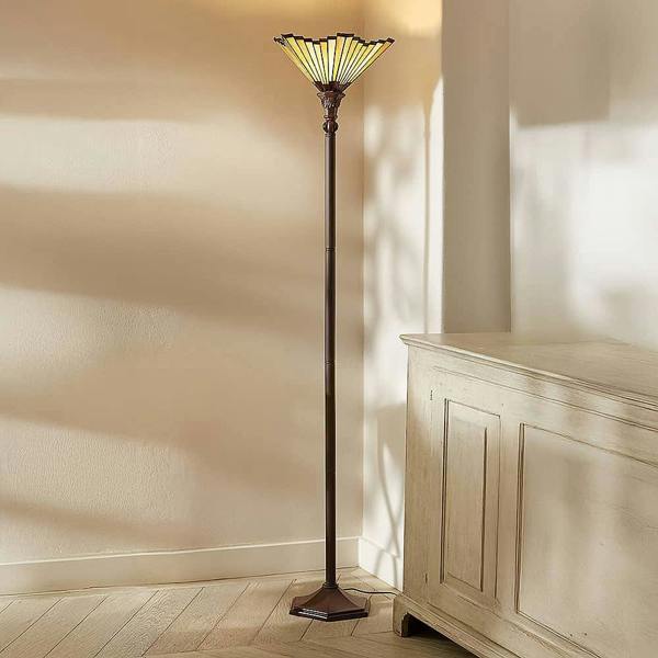 Museum Selection Art Nouveau Stained Glass Floor Lamp