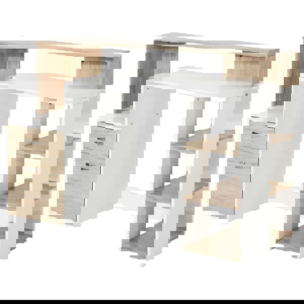 Desk with Shelves