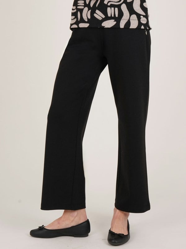 PennyPlain Wide Leg Joggers  - Black