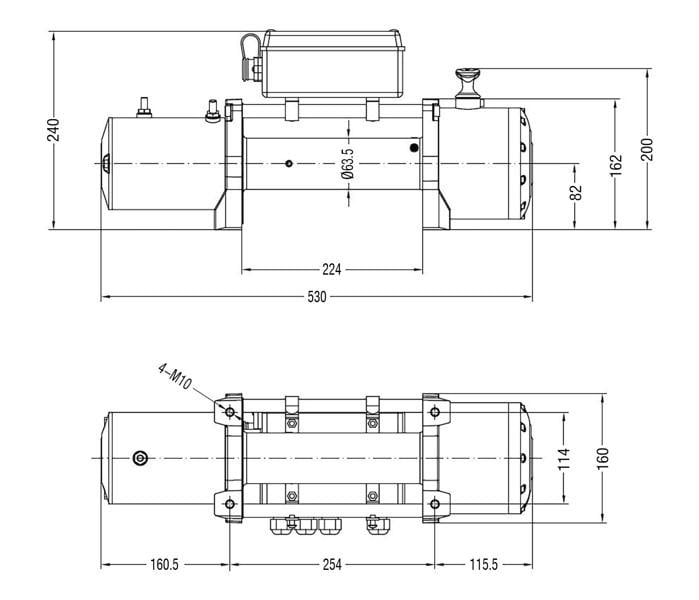 Dimensions WM1300012VMILSYN