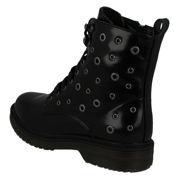 Spot On Ladies Spot On Lace Up Boots F51026
