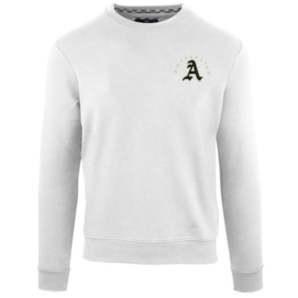 Aquascutum Embossed A Logo Sweatshirt - White