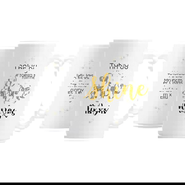 Personalised Memento Company Personalised Shine Teacher Mug