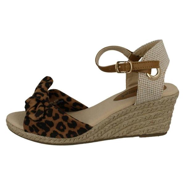 Savannah Ladies Savannah Mid Rope Wedge Sandals