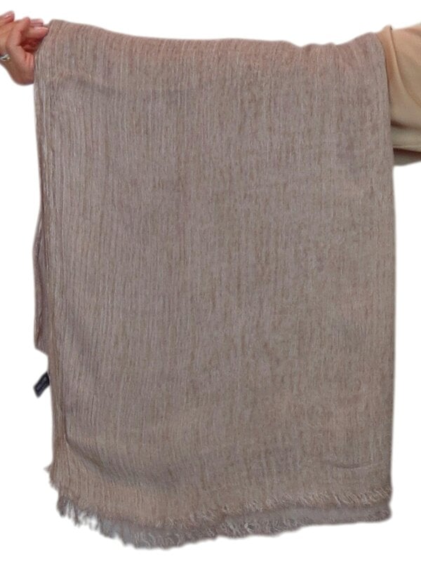 Paulo Due Lightweight Two Tone Crinkle Shawl Scarf