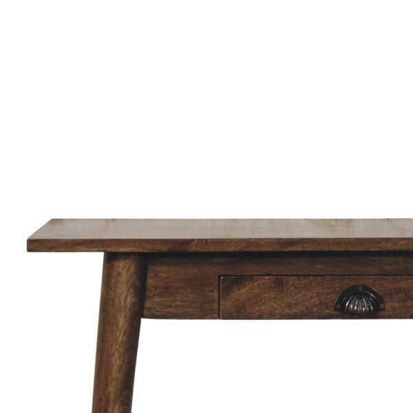 Artisan Furniture Solid Wood Nordic Writing Desk in Classic Grey
