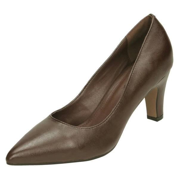 Leather Collection Ladies Leather Collection Court Shoes