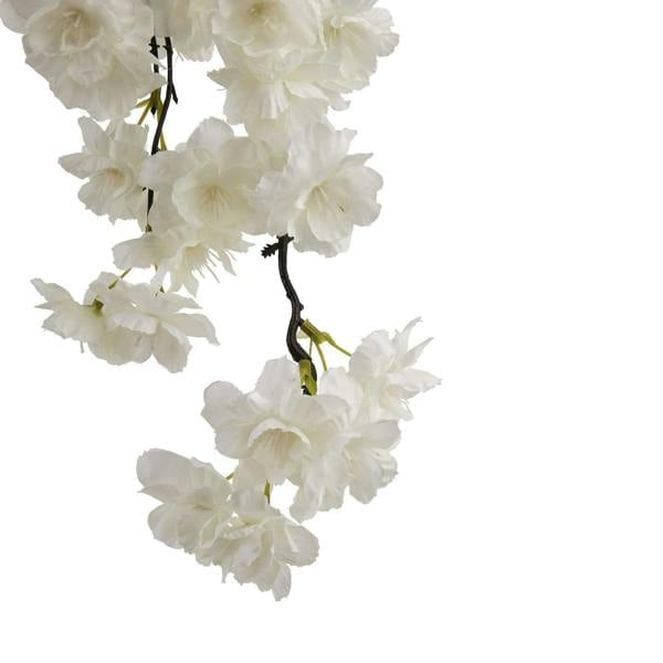 Hill Interiors Cherry Blossom Artificial Flower - White - 