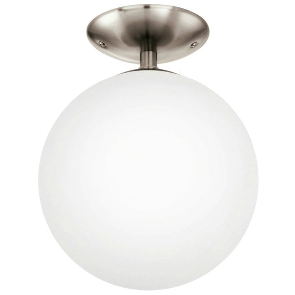 EGLO Rondo Opal And Nickel Matt Ceiling Light