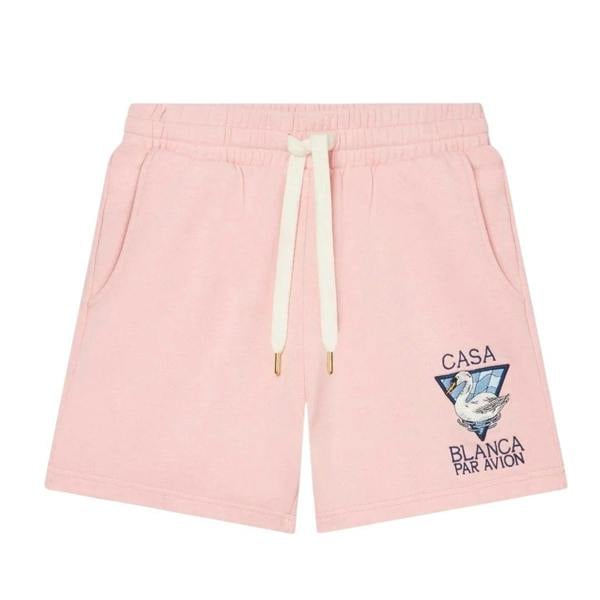 Casablanca Embroidered Casablanca Par Avion Pink Shorts