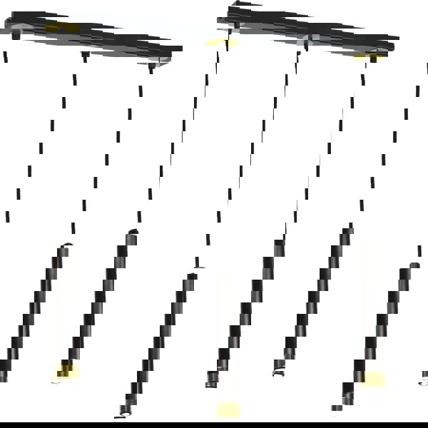 Milagro Dani Pendant Lamp Hand Made Black And Gold