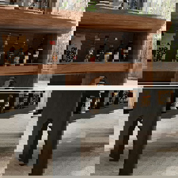 Knight Coffee Table With Storage, Wood, Oval-Rit Concept-Rit Concept