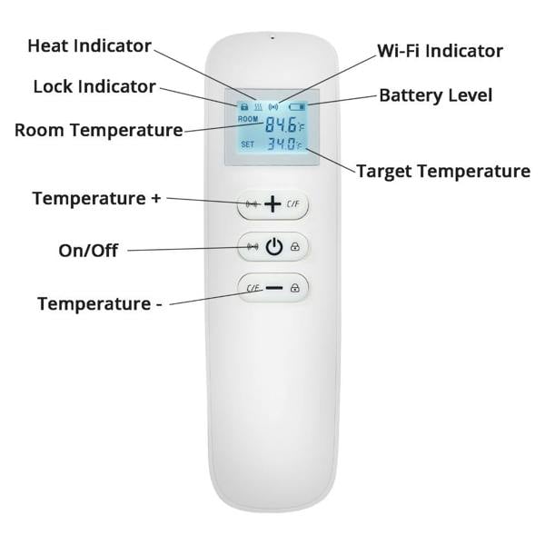 Mirrorstone Heating 700W Quartz Glass Wi-Fi Infrared Heating Panel (Available In Black or White)