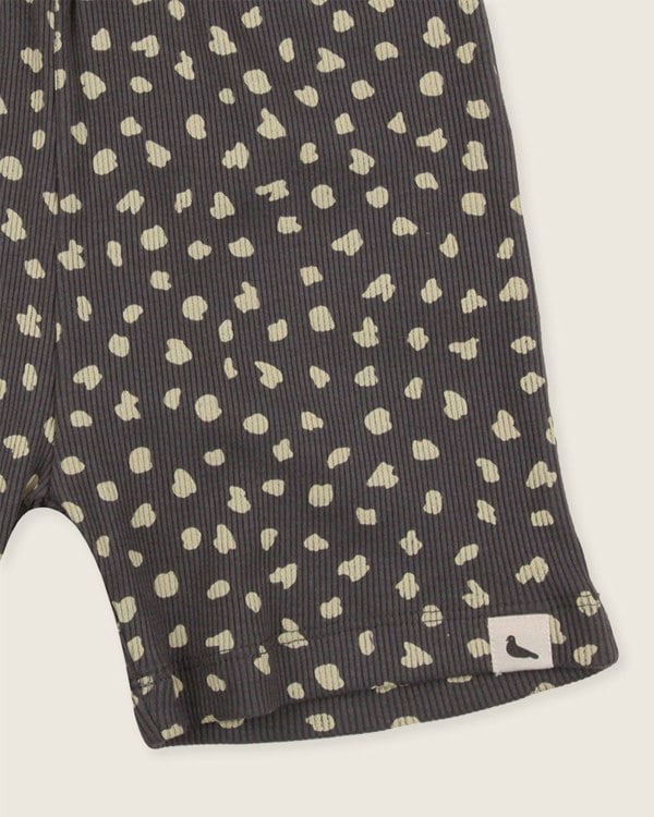 Charcoal Grey Animal Print Top And Short Set - image 7