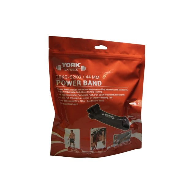 York Barbell 20-52kg Power Band Front Packaging