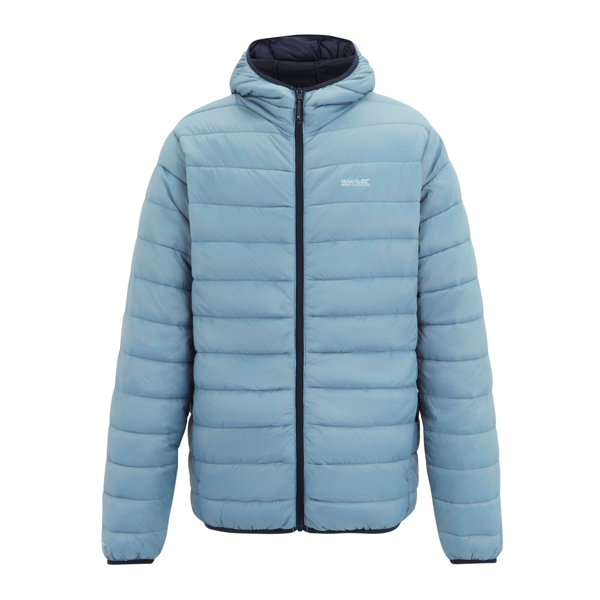 Regatta Mens Marizion Baffled Hooded Padded Jacket - Dusky Blue
