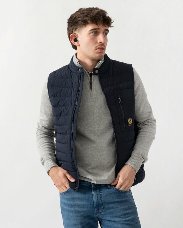 Belstaff Chassis Mens Gilet - Dark Ink - Dark Ink - XXL