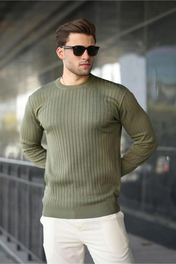 WOVCOR Crew Neck Long Sleeve Men's Sweater