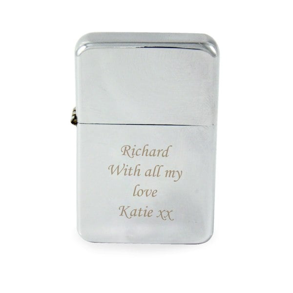 Personalised Memento Company Personalised Silver Lighter