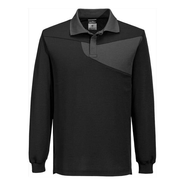PW2 Cotton Comfort Polo Shirt L/S - Hi-Vis Trousers
