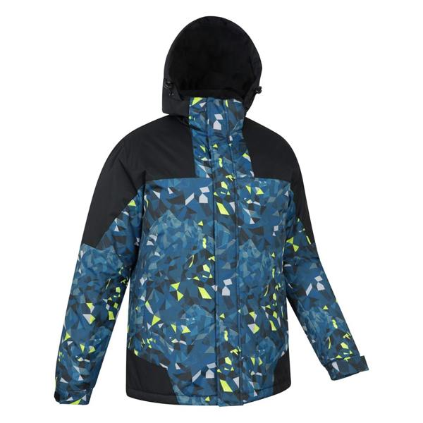 Mountain Warehouse Mens Camo Ski Jacket & Trousers - Dark Blue - 