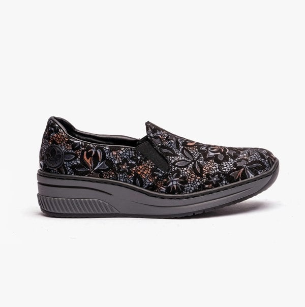 Rieker 48752-90 Womens Shoes - Black