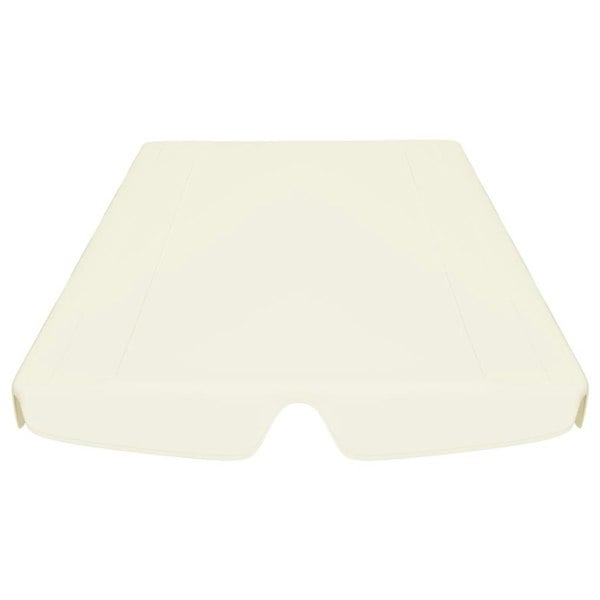 Berkfield Replacement Canopy for Garden Swing Cream 150/130x70/105 cm