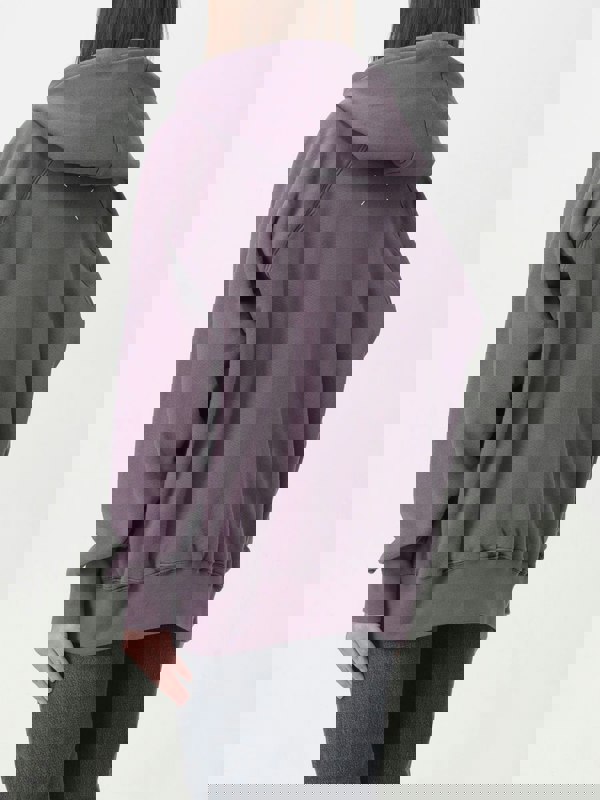 Oversized Hoodie Distressed Detail