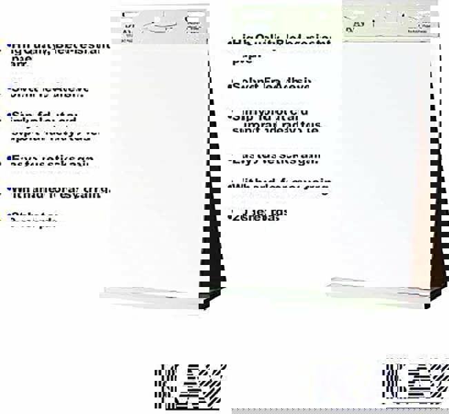 KAV Tabletop Self Stick Flipchart Paper Pad with Plain Perforated 20 Sheets for Office, Restaurant, School, Home, Kitchen Notes 58.5x50cm (Pack of 6)