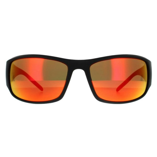 Bolle Sunglasses King 14241 Black Metal Red Brown Fire