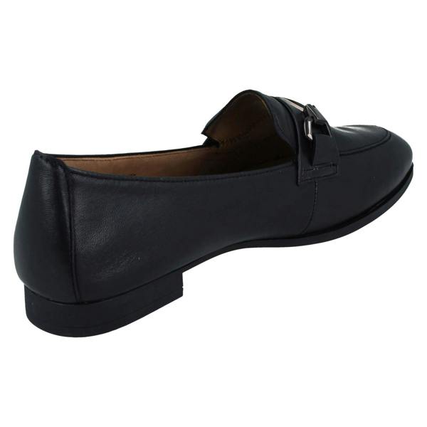 Gabor Ladies Gabor Smart Soft Leather Loafer With Chain Trim Accent 55.271
