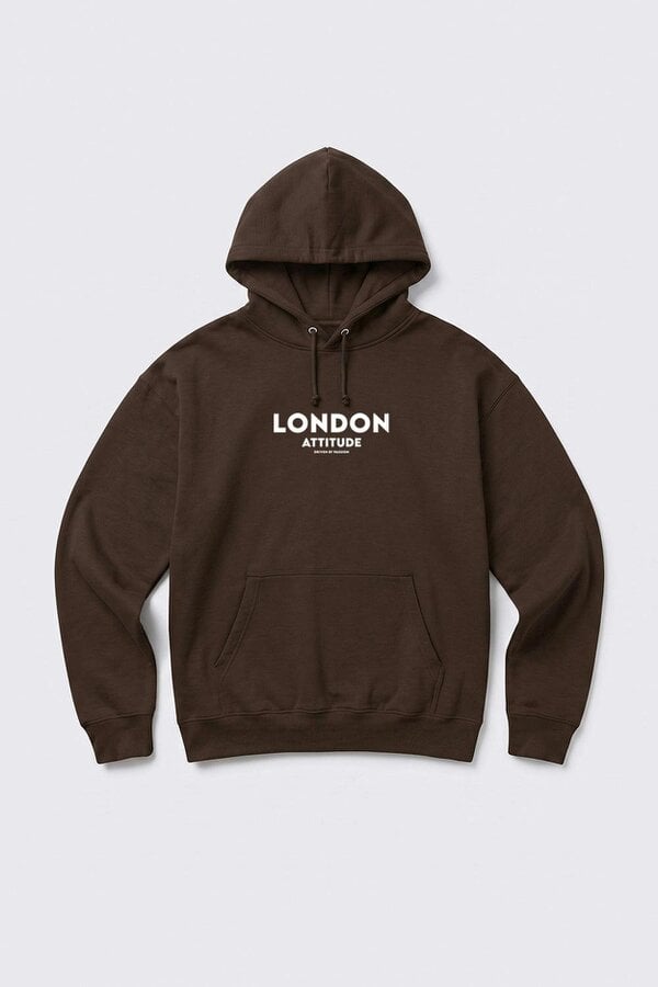 London Attitude Relaxed Fit Dragon Graphic Hoodie