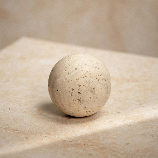 Hestia Travertine Sphere
