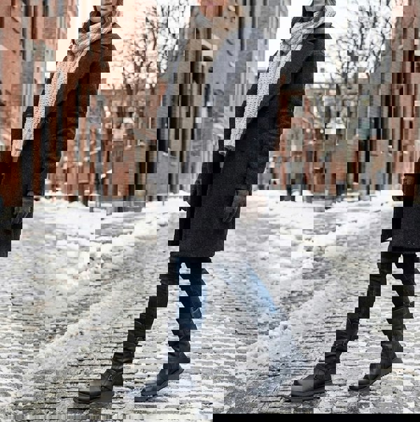 Heavenly Feet HANNAH4 Womens Mid Calf Boots Navy