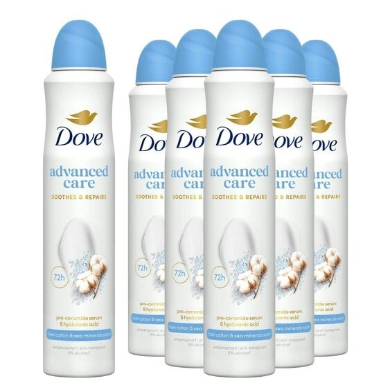 Dove Advanced Care Anti-Perspirant Deodorant Fresh Cotton & Sea Minerals 6x200ml