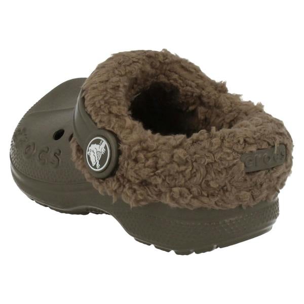 Crocs Childrens Unisex Warm Lined Croc Mules Blitzen Kids