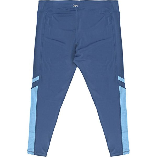 Reebok Women's Blue Training Plus Workout Ready Powerplay Leggings