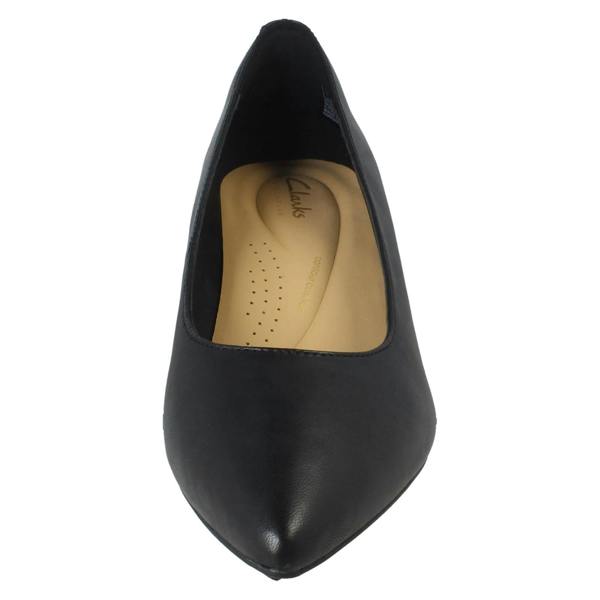 Clarks Ladies Clarks Slip On Pointed Toe Court Shoes Adela Court
