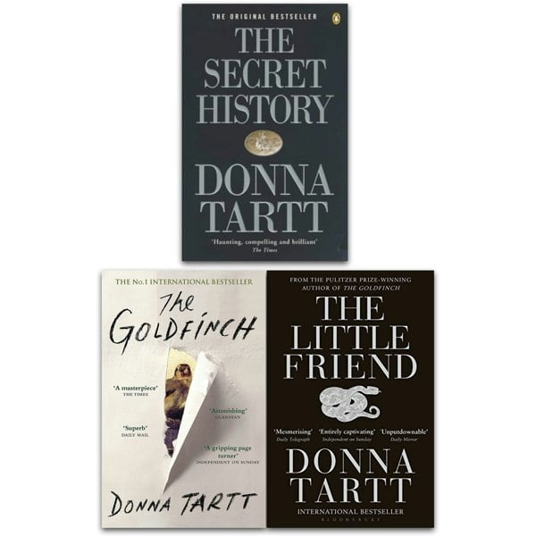 Donna Tartt Collection 3 Books Set (The Goldfinch, The Secret History, The Little Friend)