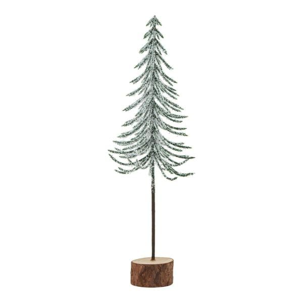 Hill Interiors Snowy Spindle Tree Christmas Decoration - Brown/White/Green - 
