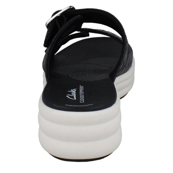Clarks Ladies Clarks Cloudsteppers Woven Mule Sandals Drift Buckle