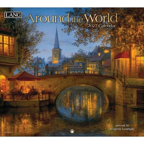 Around The World Deluxe Calendar 2027, Deluxe Calendars, Month To View, Travel, Gift