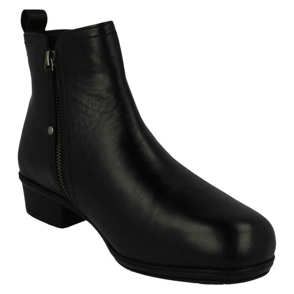 DB Shoes Ladies DB Shoes 2V Dual Fitting Ankle Boots Seville