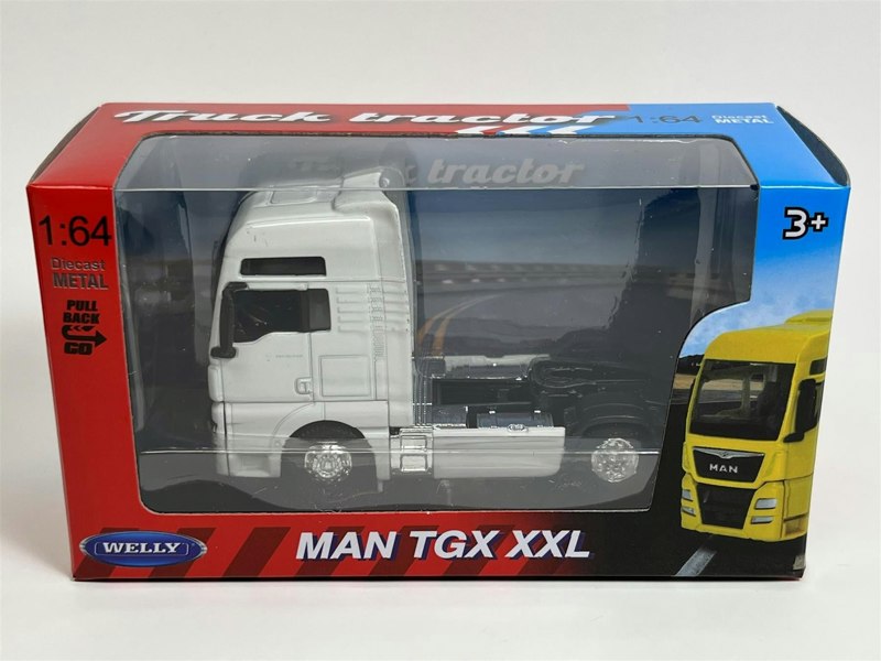 Welly Man TGX XXL White 1:64 Scale Welly Truck Tractor 68010S